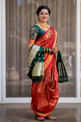 Indian-wedding-look
Nauvari saree look