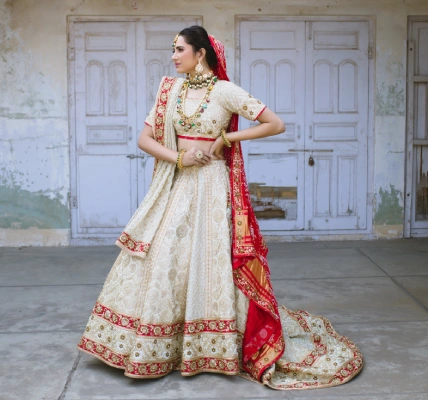 indian-wedding-look
Zardozi  Lehenga 